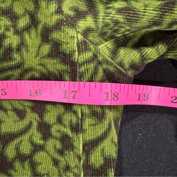 Talbots Olive Green Floral Patterned Blazer - Picture 9 of 9